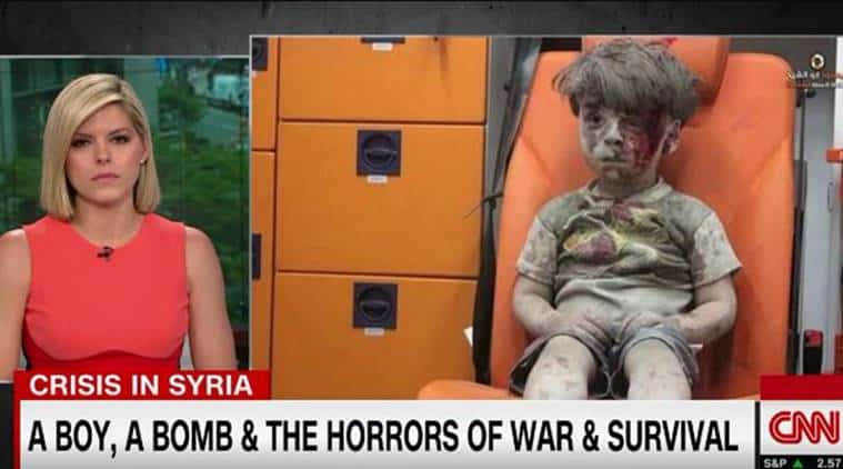 Syrian boy in ambulance