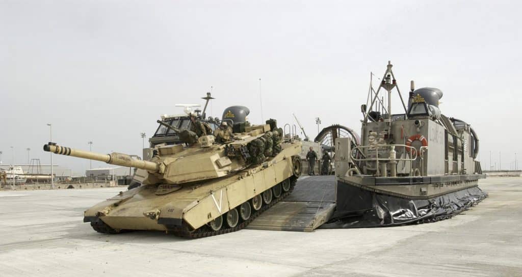 M1A1 tank deployed