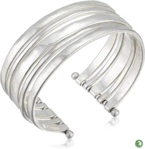 Women's Large Silver Cuff Bracelet by Lucky Brand