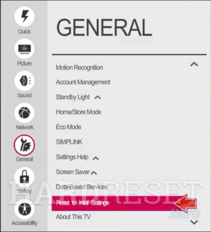 Factory Resetting LG Smart TV