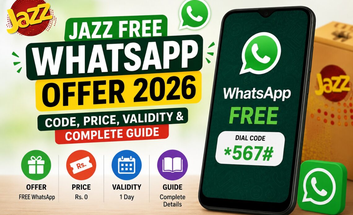 Jazz Free WhatsApp Offer 2026